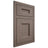 Shiloh Cabinetry Flush Inset Aspen White Oak Quarter Sawn Clay Door
