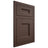 Shiloh Cabinetry Flush Inset Aspen White Oak Quarter Sawn Dusk Door