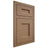 Shiloh Cabinetry Flush Inset Aspen White Oak Quarter Sawn Medium Door
