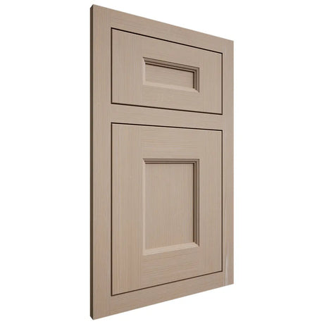 Shiloh Cabinetry Flush Inset Aspen White Oak Quarter Sawn Straw Door