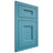 Shiloh Cabinetry Flush Inset Aspen White Oak Rift Cut Aqua Door