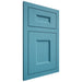 Shiloh Cabinetry Flush Inset Aspen White Oak Rift Cut Aqua Door