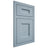 Shiloh Cabinetry Flush Inset Aspen White Oak Rift Cut Sky Door