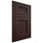 Shiloh Cabinetry Flush Inset Beaded Century Alder Plain Cut Bistre Door
