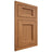 Shiloh Cabinetry Flush Inset Beaded Century Alder Plain Cut Caramel Door