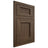 Shiloh Cabinetry Flush Inset Beaded Century Alder Plain Cut Caviar Door