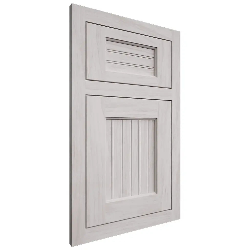 Shiloh Cabinetry Flush Inset Beaded Century Alder Plain Cut Cotton Door