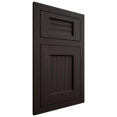 Shiloh Cabinetry Flush Inset Beaded Century Alder Plain Cut Espresso Door