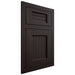 Shiloh Cabinetry Flush Inset Beaded Century Alder Plain Cut Espresso Door