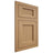 Shiloh Cabinetry Flush Inset Beaded Century Alder Plain Cut Natural Door