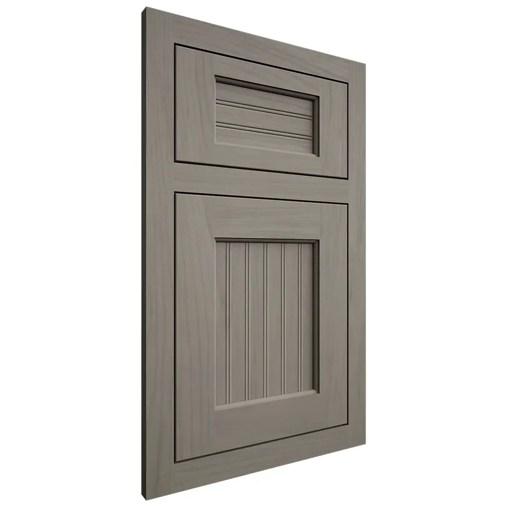 Shiloh Cabinetry Flush Inset Beaded Century Alder Plain Cut Thyme Door