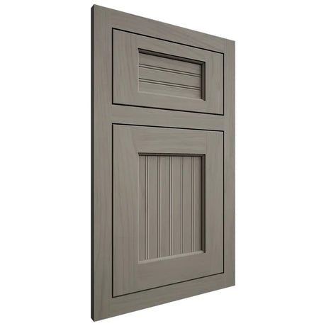 Shiloh Cabinetry Flush Inset Beaded Century Alder Plain Cut Thyme Door