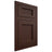 Shiloh Cabinetry Flush Inset Beaded Century Alder Plain Cut Umber Door