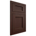 Shiloh Cabinetry Flush Inset Beaded Century Alder Plain Cut Umber Door