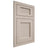 Shiloh Cabinetry Flush Inset Beaded Century Alder Plain Cut White Sands Door