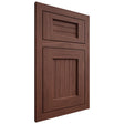 Shiloh Cabinetry Flush Inset Beaded Century Cherry Plain Cut Bourbon Door