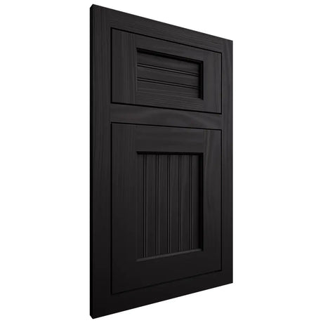 Shiloh Cabinetry Flush Inset Beaded Century Cherry Plain Cut Espresso Door