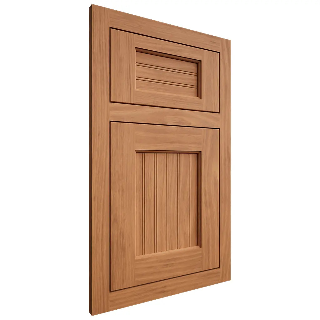 Shiloh Cabinetry Flush Inset Beaded Century Cherry Plain Cut Medium Door