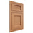Shiloh Cabinetry Flush Inset Beaded Century Cherry Plain Cut Natural Door
