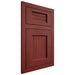 Shiloh Cabinetry Flush Inset Beaded Century Cherry Plain Cut Red Door