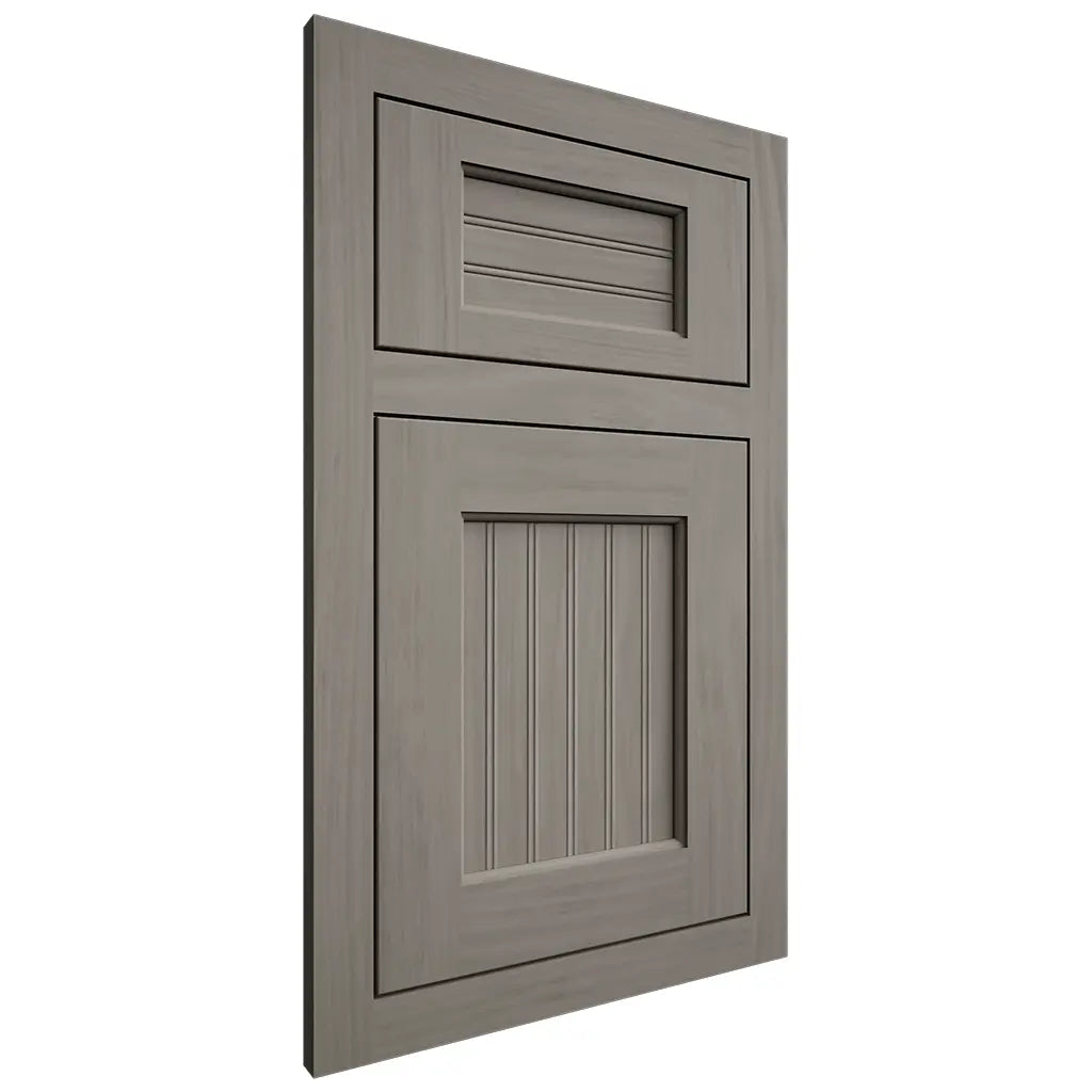 Shiloh Cabinetry Flush Inset Beaded Century Cherry Plain Cut Thyme Door