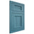 Shiloh Cabinetry Flush Inset Beaded Century Hickory Plain Cut Aqua Door