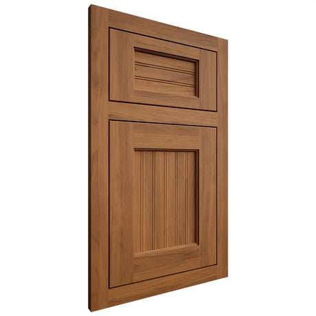 Shiloh Cabinetry Flush Inset Beaded Century Hickory Plain Cut Chestnut Door