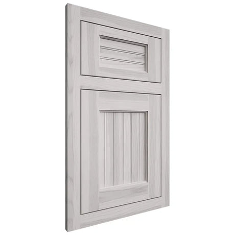 Shiloh Cabinetry Flush Inset Beaded Century Hickory Plain Cut Cotton Door