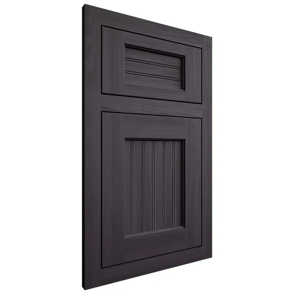 Shiloh Cabinetry Flush Inset Beaded Century Hickory Plain Cut Harbor Door