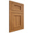 Shiloh Cabinetry Flush Inset Beaded Century Hickory Plain Cut Medium Door