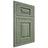 Shiloh Cabinetry Flush Inset Beaded Century Hickory Plain Cut Moss Door