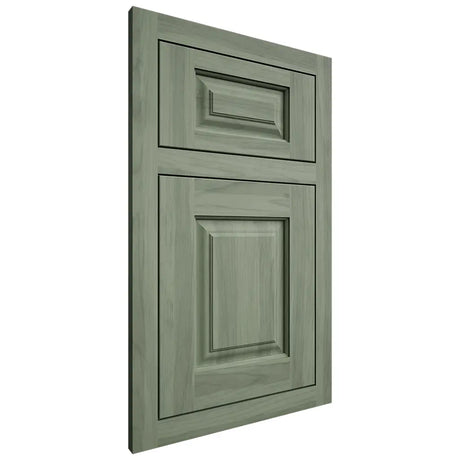 Shiloh Cabinetry Flush Inset Beaded Century Hickory Plain Cut Moss Door