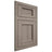 Shiloh Cabinetry Flush Inset Beaded Century Hickory Plain Cut Sterling Door