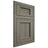 Shiloh Cabinetry Flush Inset Beaded Century Hickory Plain Cut Thyme Door