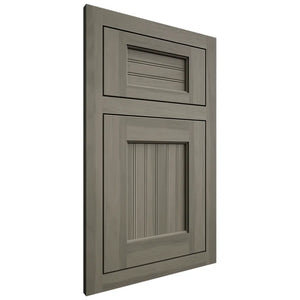 Shiloh Cabinetry Flush Inset Beaded Century Hickory Plain Cut Thyme Door