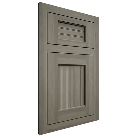 Shiloh Cabinetry Flush Inset Beaded Century Hickory Plain Cut Thyme Door