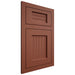 Shiloh Cabinetry Flush Inset Beaded Century Maple Plain Cut Cayenne Door