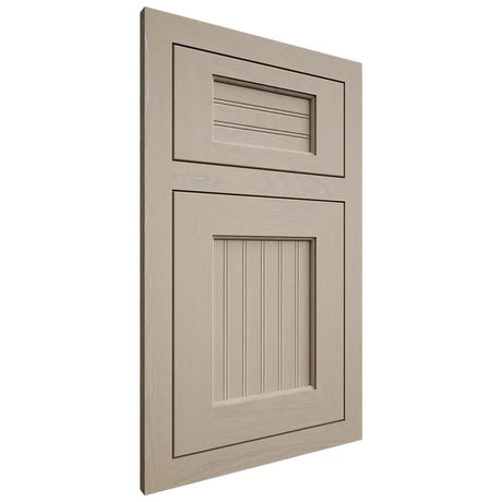 Shiloh Cabinetry Flush Inset Beaded Century Maple Plain Cut Pebble Door