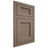 Shiloh Cabinetry Flush Inset Beaded Century Maple Plain Cut Rockbridge Door