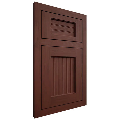 Shiloh Cabinetry Flush Inset Beaded Century Maple Plain Cut Sable Door