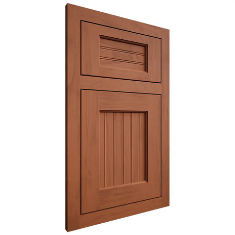 Shiloh Cabinetry Flush Inset Beaded Century Maple Plain Cut Spice Door