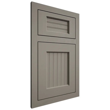 Shiloh Cabinetry Flush Inset Beaded Century Maple Plain Cut Thyme Door