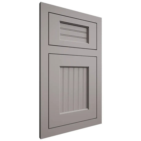 Shiloh Cabinetry Flush Inset Beaded Century Paintable Dovetail Gray Door