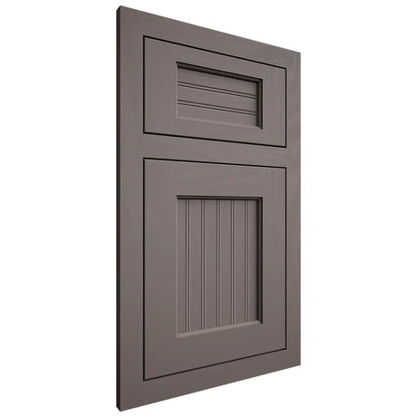 Shiloh Cabinetry Flush Inset Beaded Century Poplar Plain Cut Heatherstone Door