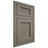 Shiloh Cabinetry Flush Inset Beaded Century Poplar Plain Cut Thyme Door