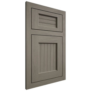 Shiloh Cabinetry Flush Inset Beaded Century Poplar Plain Cut Thyme Door