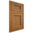 Shiloh Cabinetry Flush Inset Beaded Century Red Oak Plain Cut Autumn Door