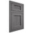 Shiloh Cabinetry Flush Inset Beaded Century Red Oak Plain Cut Cadet Door