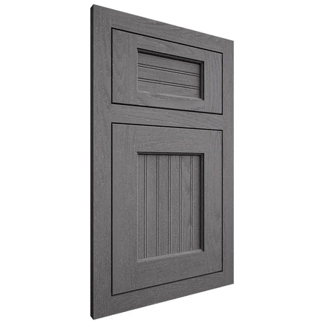 Shiloh Cabinetry Flush Inset Beaded Century Red Oak Plain Cut Cadet Door