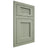 Shiloh Cabinetry Flush Inset Beaded Century Red Oak Plain Cut Moss Door